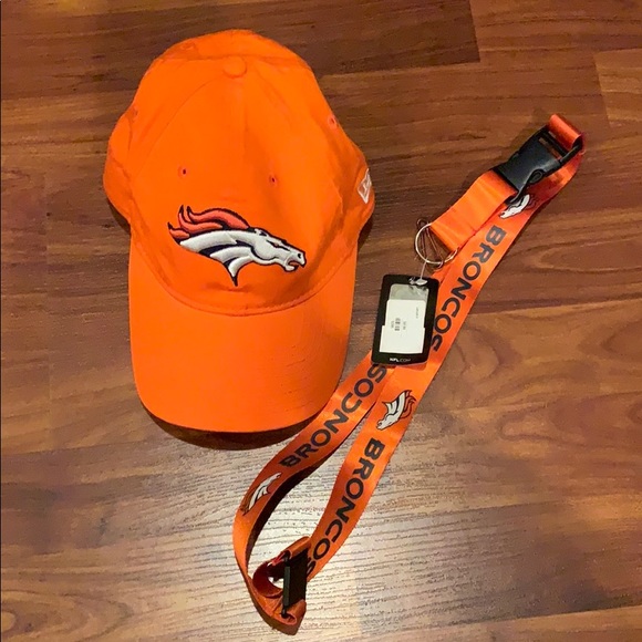 New Era Accessories Womens New Era Denver Broncos Hat And Lanyard